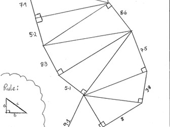 Pythagoras Puzzle Worksheet