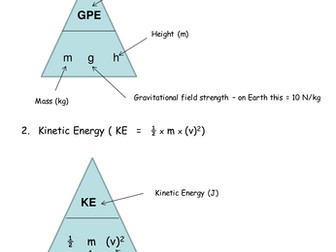 Gpe And Ke Energy Transfers Teaching Resources