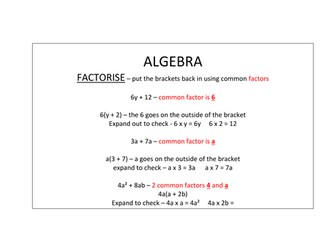 Maths GCSE  Foundation revision flash cards
