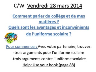 Le college - daily routine