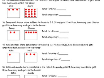 Missing parts of ratios