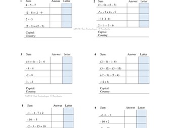 Geography with negative numbers