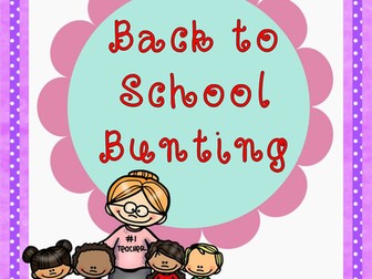 All about me – back to school bunting/ banner / pennant