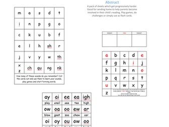 Phonics and reading cards