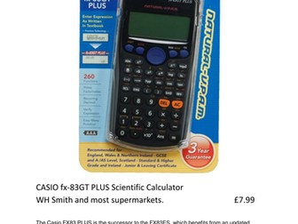 Calculators for Maths exams (UK)