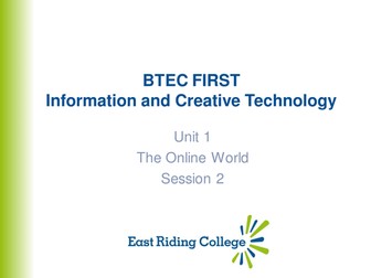 Unit 1 Online World - Online services & advertising