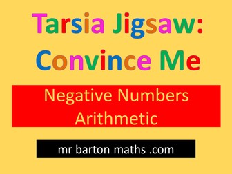 Tarsia Convince Me: Negative Numbers Arithmetic