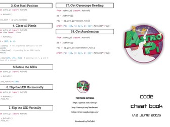 AstroPi Code Reference Hack Sheet