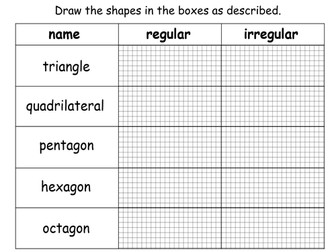 Geometry - Properties of Shapes Teaching Pack - 4 PowerPoint presentations and worksheets