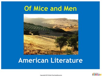 Of Mice and Men - PowerPoint and worksheets