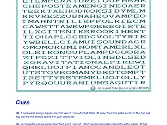 Energy Wordsearch