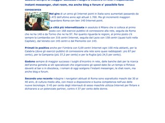 AS /A level Italian teaching resource - The Internet and Technology