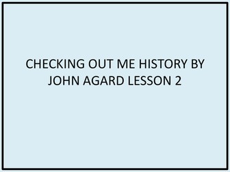 AQA English Literature NEW SPEC GCSE Sept 2015 Checking Out Me History By John Agard
