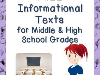 50+ Links to FREE Informational Texts for Middle & High School Grades