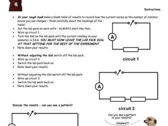 Practical exercise - Simple Circuits