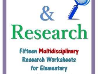 Search & Research - 15 Multidisciplinary Research Worksheets for Language Arts/Library Instruction