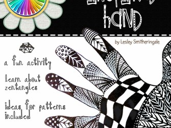 Zentangle-Inspired Hand Art Lesson