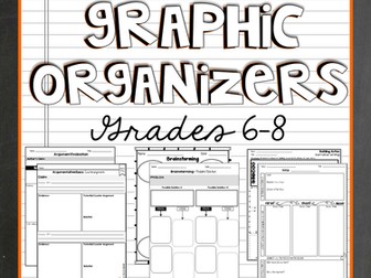 Writing Graphic Organizers - Common Core Aligned