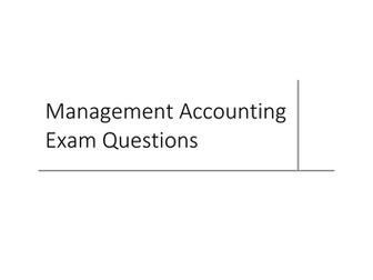 Introduction to Management Accounting Assessment