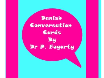 57 Danish Setting Cards For Conversation Practice