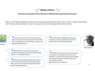 Nazi Historiographical dispute: Mason v. Overy