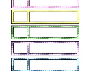 Draw labels for children to write own name