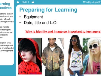 teenagers - exploring identity (subcultures)