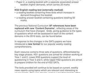 Reading Comprehension Grids