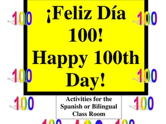 100th Day Activities for the Spanish or Bilingual Classroom