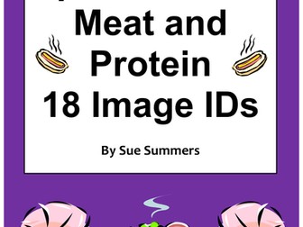 18 Spanish Food Unit Meat and Protein Vocabulary IDs