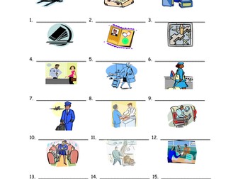 Airport Vocabulary 18 IDs Worksheet for Any Language