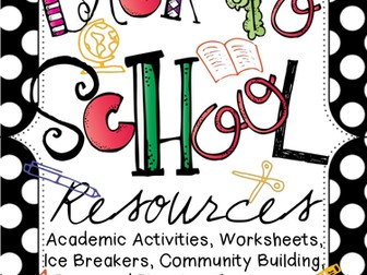 Back to School Resources for Grades 3-5