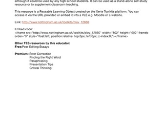 Academic v Non-academic Language