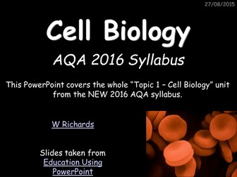2016 AQA Biology section 1 - Cell Biology