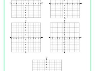 GCSE Foundation: Algebraic Graphs and their Equations Unit - 8 Lessons.