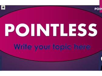 Pointless - Template to Create Your Own Games!