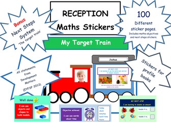 Maths stickers- next steps or focus books- Reception