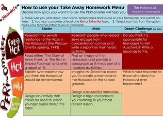 Holocaust Takeaway Homework