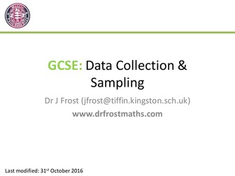 gcse sampling data Sampling  Resources  Tes