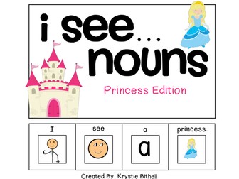 EASY READER I see + Noun Adapted Book Special Education Autism