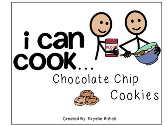 Cooking Visual Recipe: Chocolate Chip Cookies Special Education SymbolStix