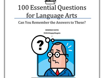 One Hundred Essential Questions for Language Arts 