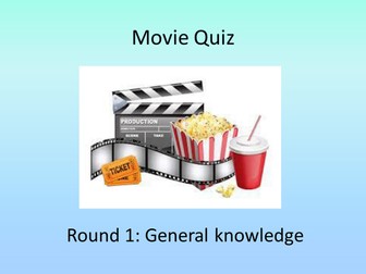 5 round movie quiz (tutor / cover supervisor)
