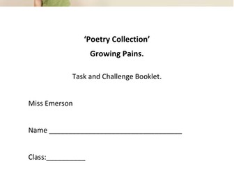 KS3 AQA Preparation Poetry Collection - KS3 SoW covering growing pains