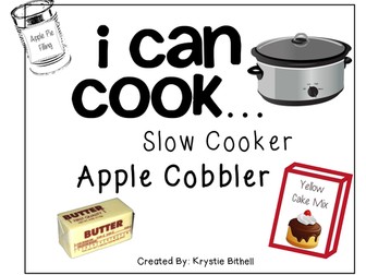 Cooking Visual Recipe: 8 Recipes BUNDLE Special Education SymbolStix