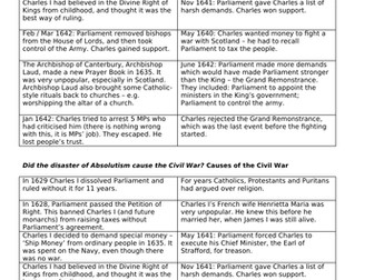 Causes of the English Civil War