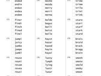 Sorting letters into sequences