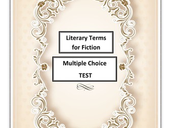 Literary Terms for Fiction TEST