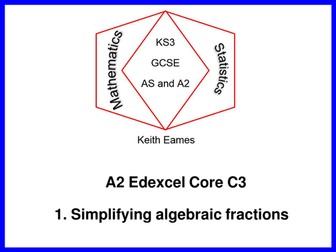 Edexcel C3 Chapter 1 Algebraic fractions