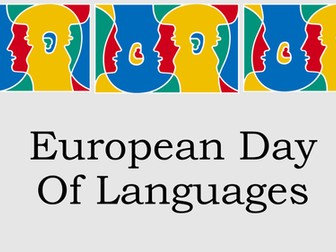 European Day of Languages September 26th
